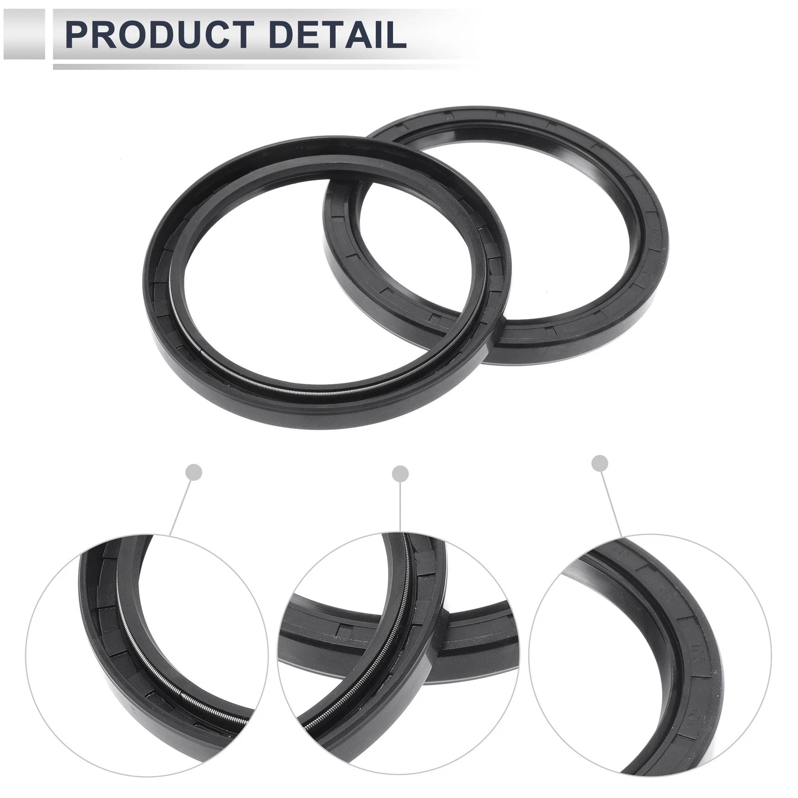 Set of 5 Oil Seal Ring 85x105x10mm for Rotary Shaft (Nitrile Rubber)