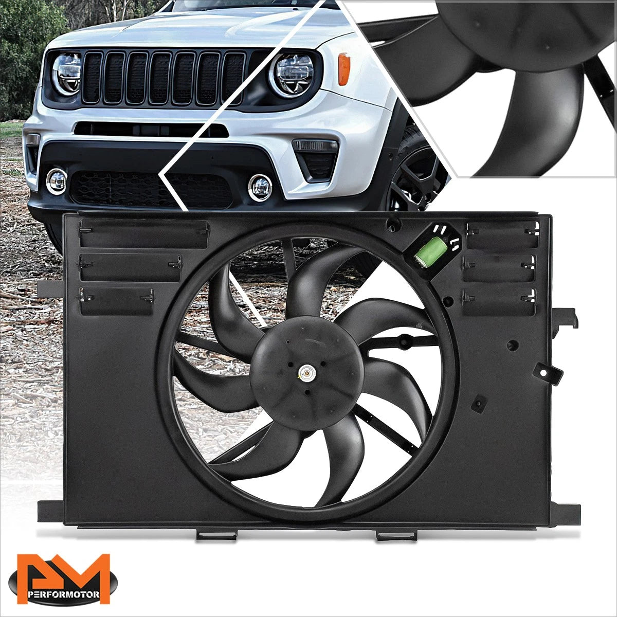 Radiator Cooling Fan Assembly for Jeep Renegade (2017–2021)