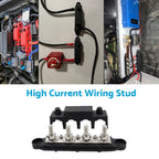 2X M10 250A DC 48V Power Distribution Terminal Block Bus Bar