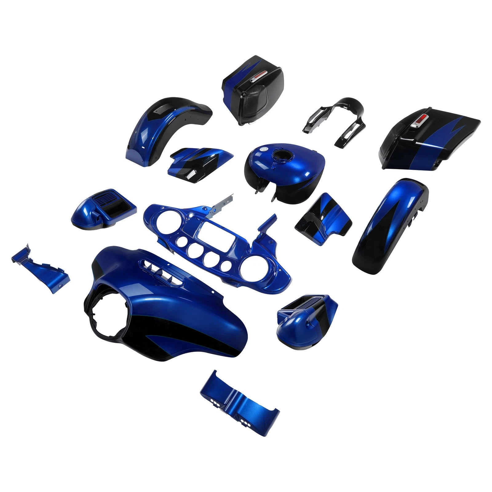Fairings Bodywork Kit for Harley Street Glide (2014–2023) Candy Cobalt/Indigo Ink