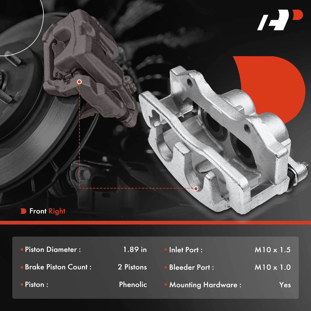 Front Right Brake Caliper for Chevrolet Traverse (2009-2017) GMC Acadia