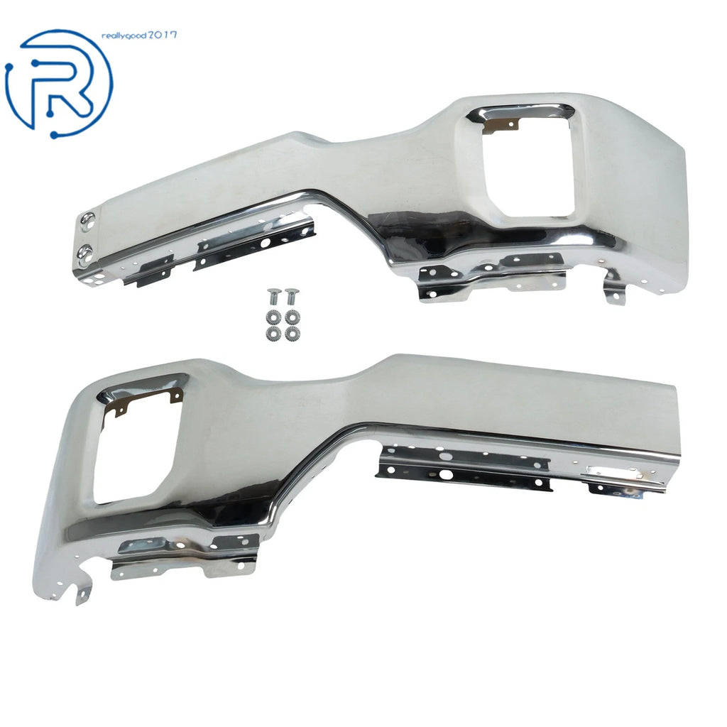 Steel Chrome Split Style Front Bumper for GMC Sierra 2500 HD 3500 HD (2020-2023)
