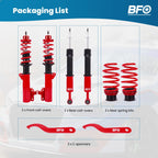 Coilovers Lowering Shocks Kit for Honda Fit GE (2009–2014) Adjustable Height
