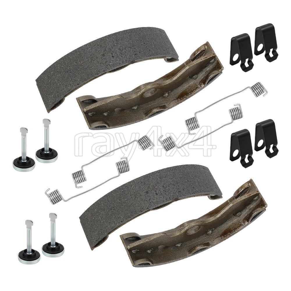 Front Brake Shoes Springs Pins Kit for Honda TRX300 2x4 (1988–2000)