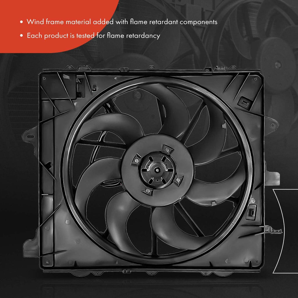 Cooling Fan Assembly with Brushless Motor for Chevy Camaro Cadillac ATS (2010–2019)