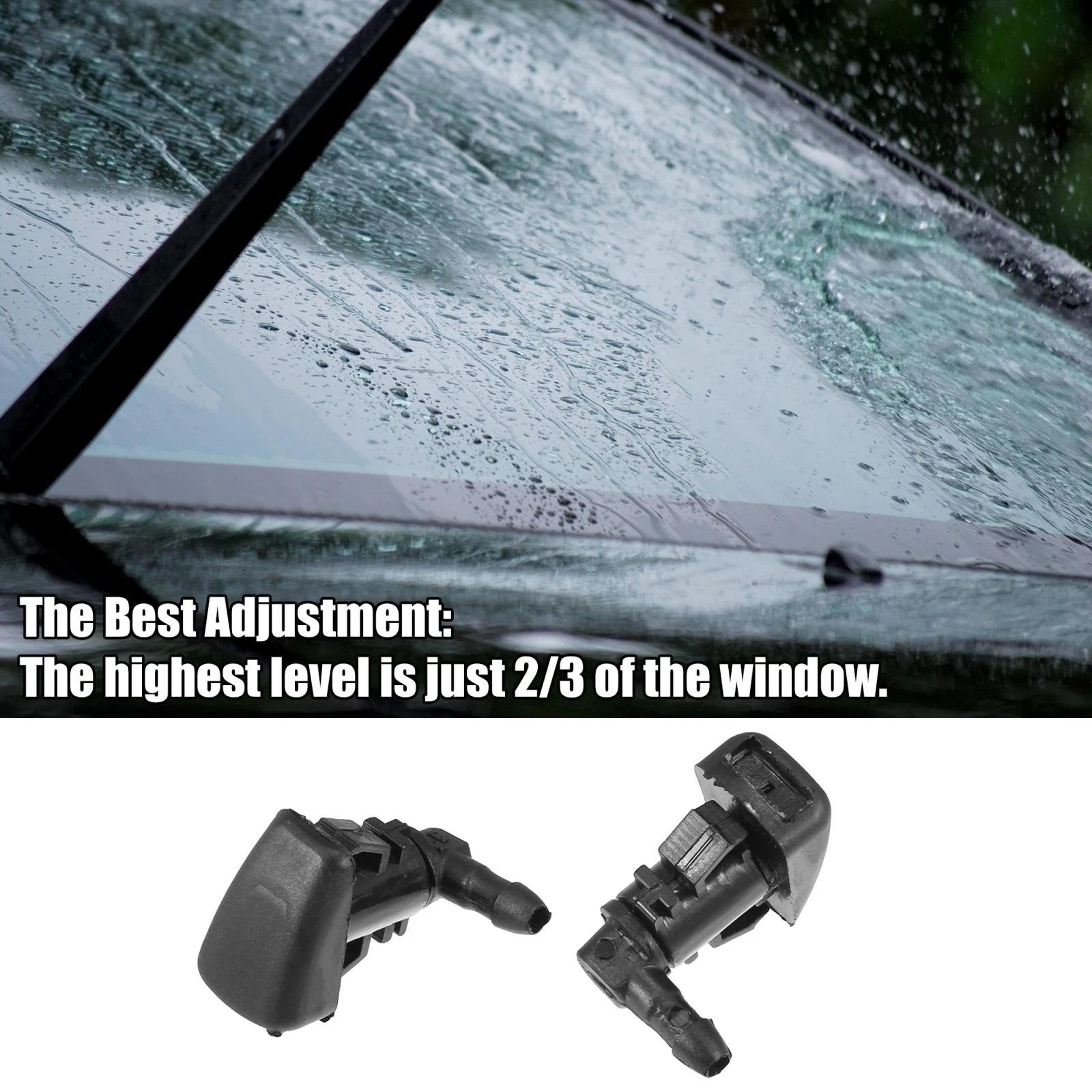 3X Front Windshield Washer Nozzle Kit 8E5Z17603A for Mercury Milan (2008–2011)