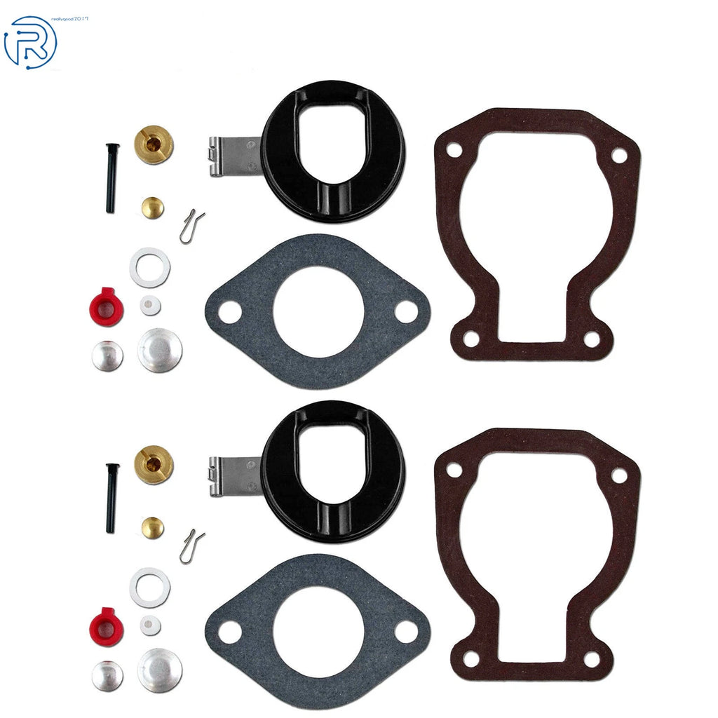 2X Carburetor Kit with Float for Johnson Evinrude 9.9HP 15HP (1974–1988)