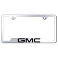 Stainless Steel Cut-Out License Plate Frame - Officially Licensed for GMC