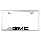 Stainless Steel Cut-Out License Plate Frame - Officially Licensed for GMC