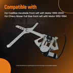 Power Window Regulator w/Motor Front Left for Chevy GMC C1500 K1500 (1999–2007)