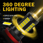 AUXITO H8 H11 LED Fog Light Bulb for Car Truck (6000K)