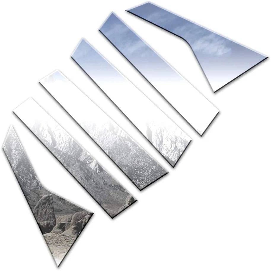 6pc Stainless Steel Pillar Post Trim Kit for Buick Lacrosse (2017–2019)