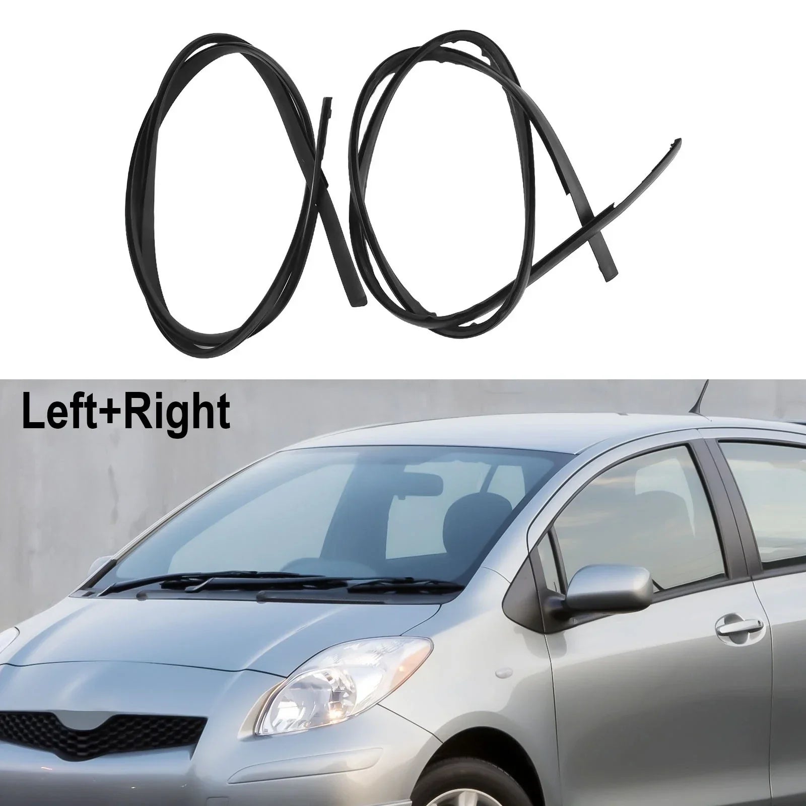 2 x Drip Moulding Left/Right for Toyota Yaris Hatchback