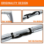 Chrome 16" Prewired Drilled 25mm Ape Hanger Handlebar for Harley FLHR FLHRC (2014–2015)