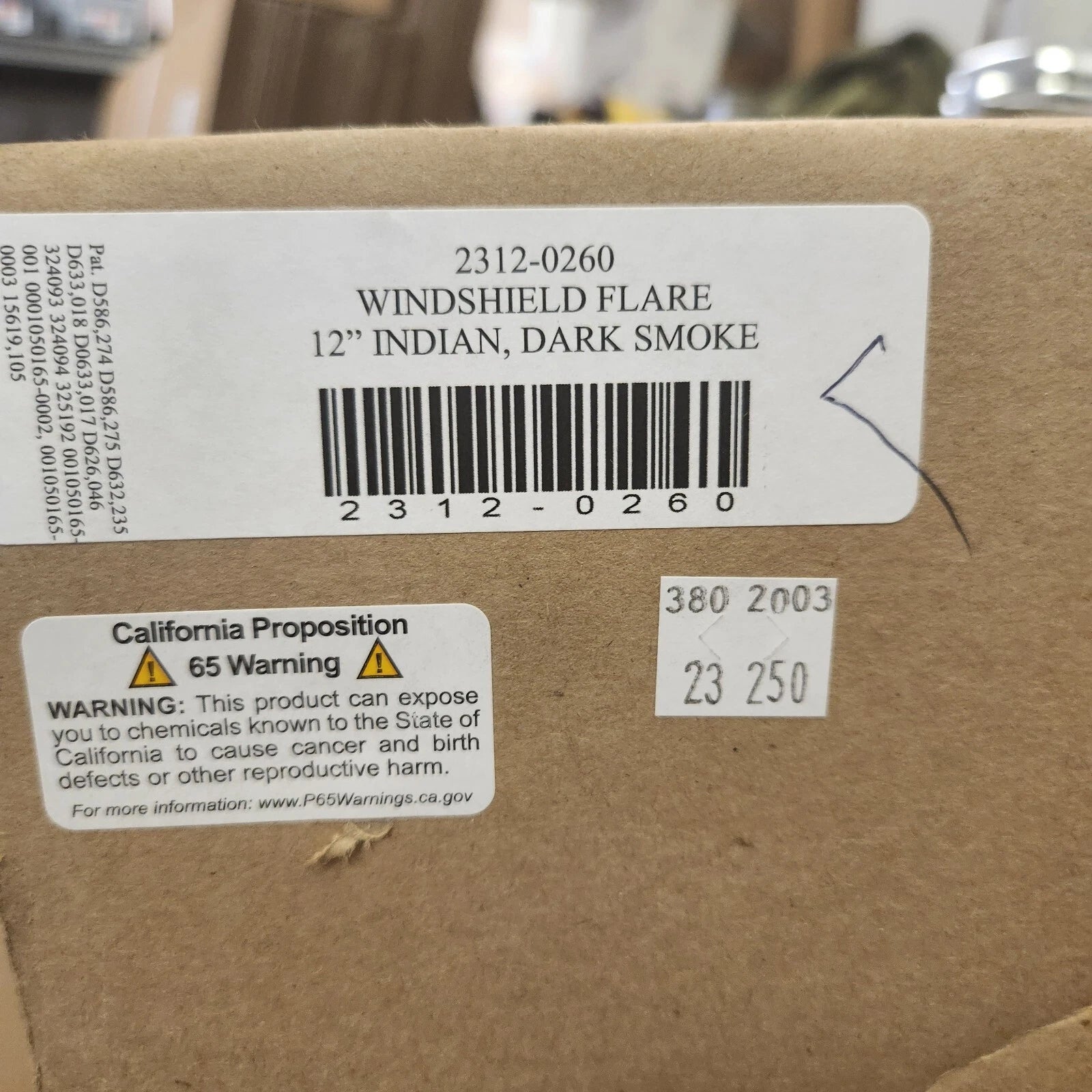 12" Flare Windshield for Indian Chieftain (2014–2025) KWW040038 Dark Smoke