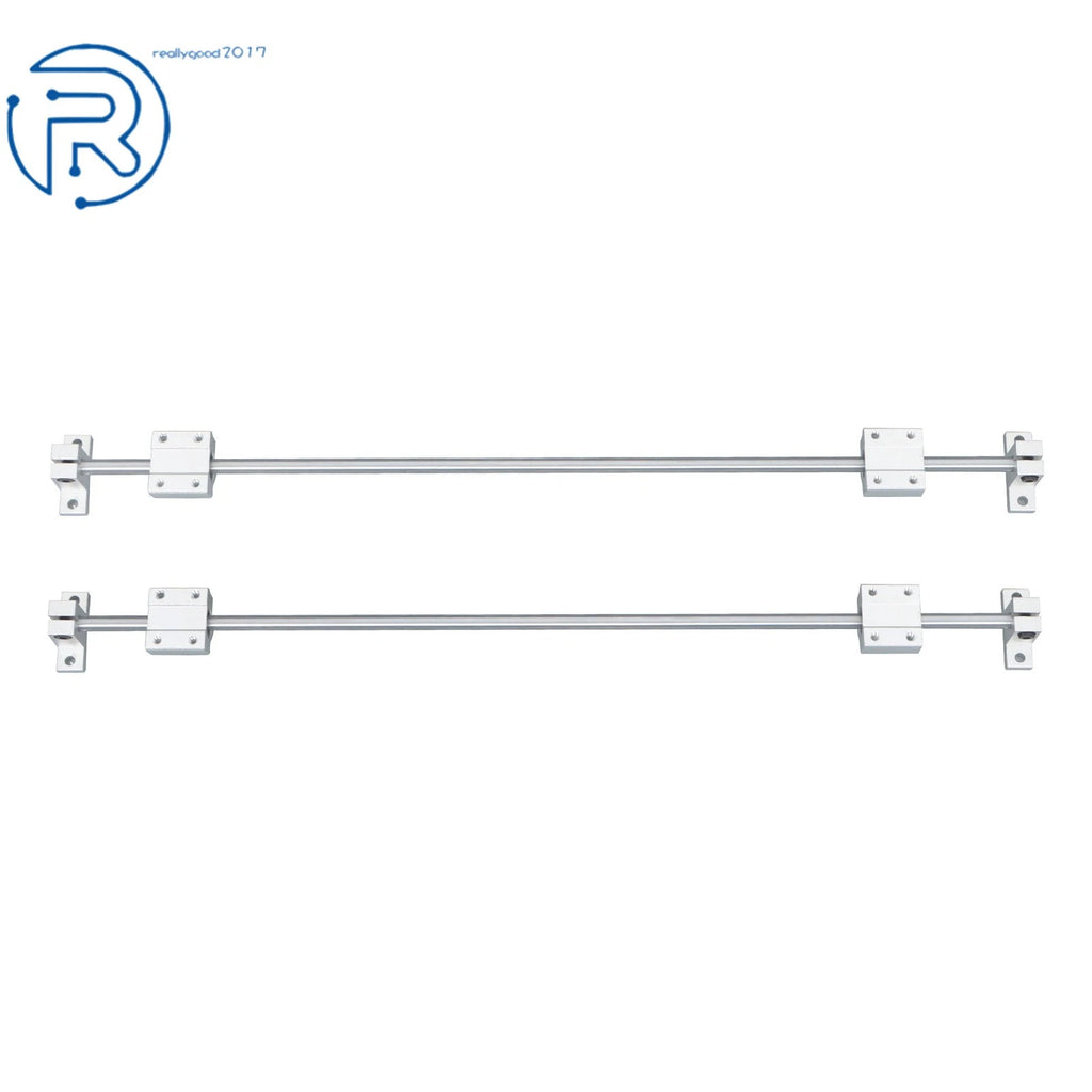 2Pcs 8mm Linear Motion Rail Shaft w/ 4 SCS8UU Bearings & SK8 Support