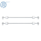 2Pcs 8mm Linear Motion Rail Shaft w/ 4 SCS8UU Bearings & SK8 Support