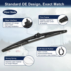 Set of 2 Rear Windshield Wiper Blade Arms for Honda Pilot (2009–2015)