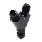 6AN AN6 Black Fuel Block Flare Union Fitting Adapter for Car