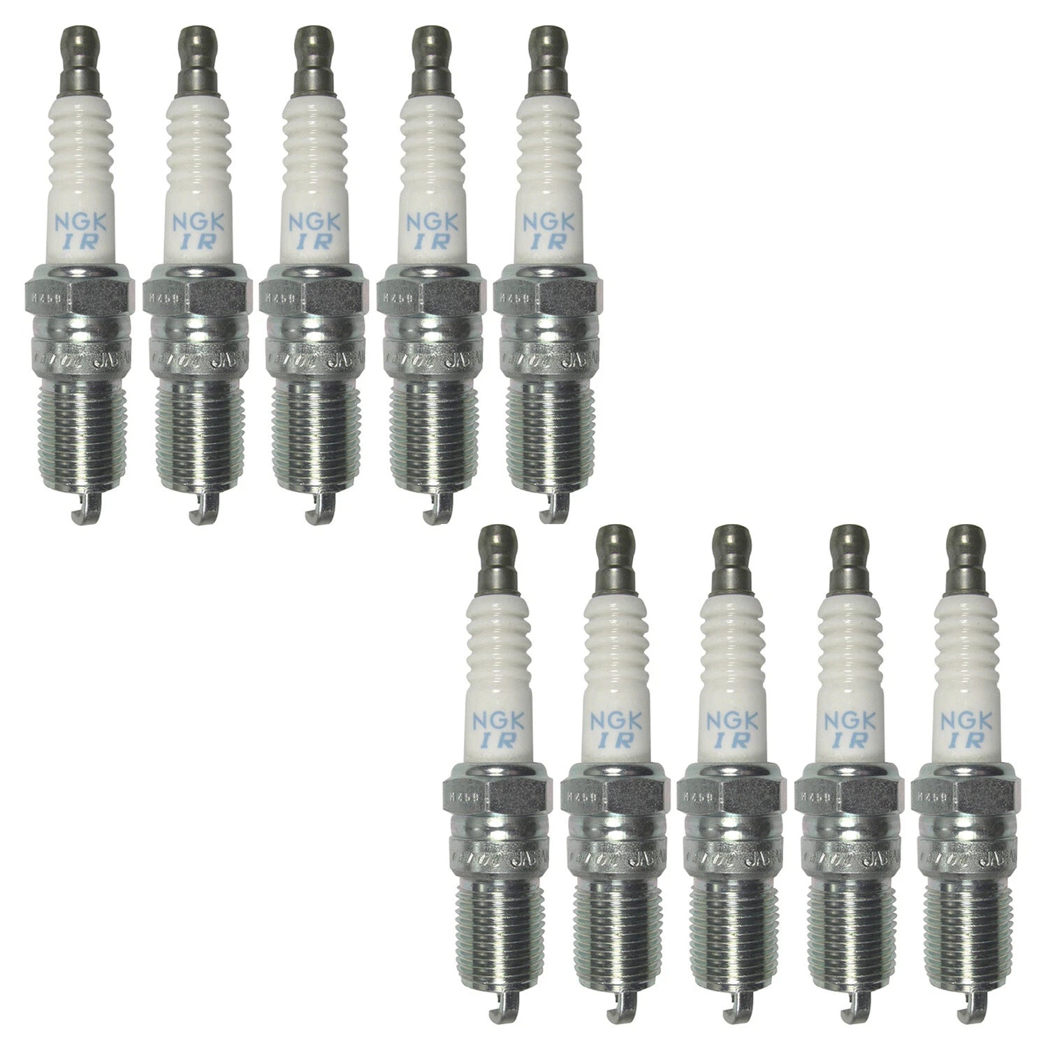 Set of 10 NGK Laser Iridium Spark Plugs for Ford E-350 F-250 SD (1999–2008)