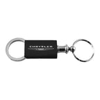 Black Anodized Aluminum Valet Keychain - Officially Licensed for Chrysler