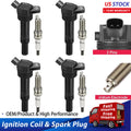 Ignition Coil & Spark Plug Set for Hyundai Elantra Kia Soul Forte (2016–2020)