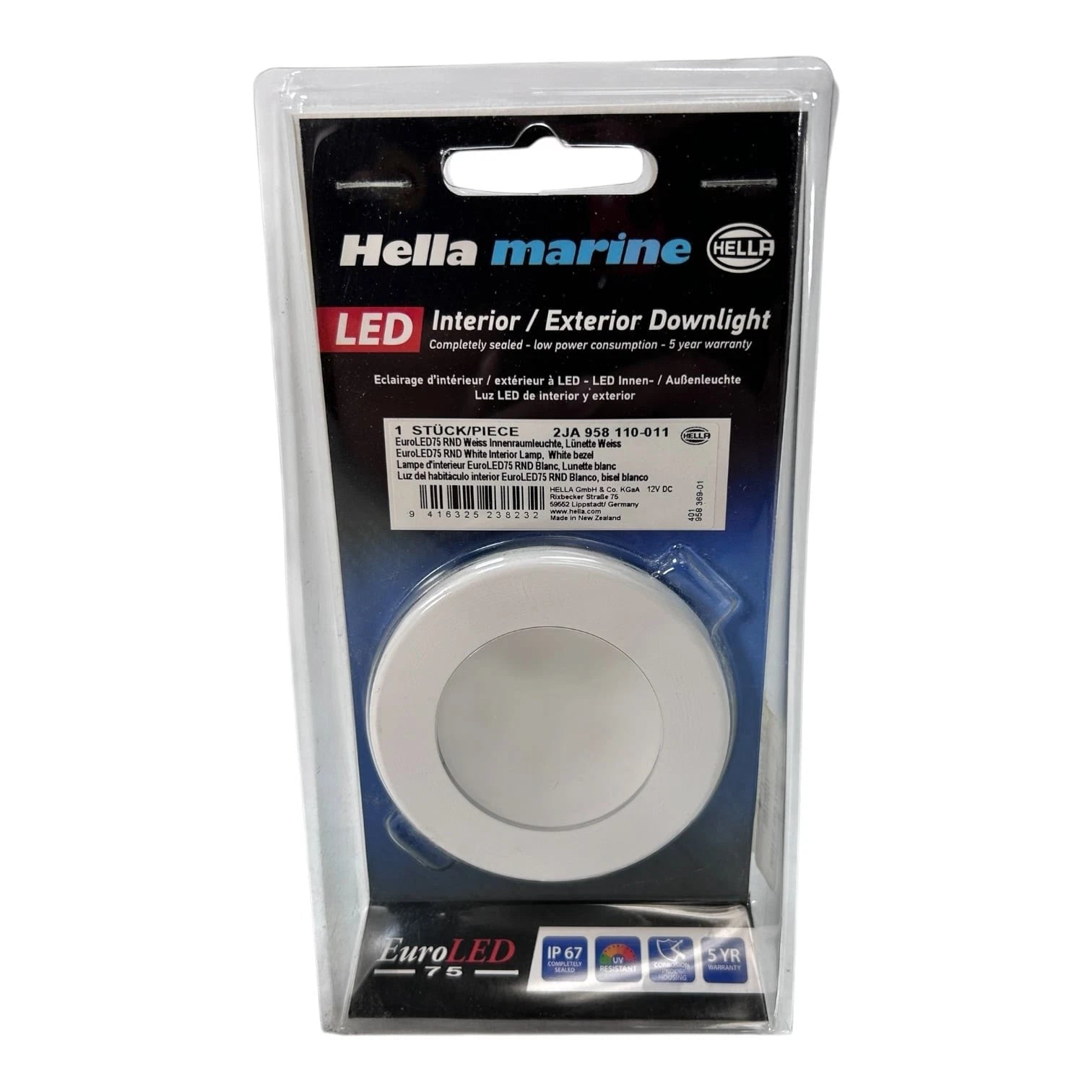 Hella Marine 958110011 LED Downlight for Marine Applications (12V)