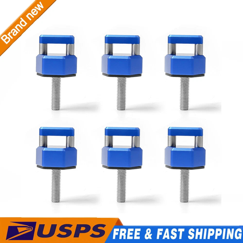 6X Aluminum Quick Removal Fastener Thumb Screw for Jeep Wrangler JK JL (2007–2023)