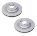2X Zimmermann Rear Brake Disc Rotors for Porsche Cayenne Q7 Touareg (2003–2010)