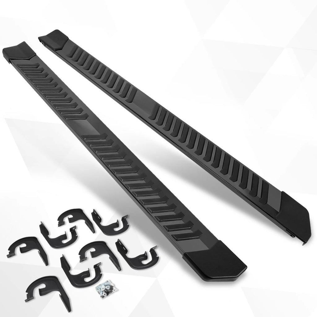 Set of 2 Running Boards for Ford F150 Super Cab (2004–2014) Black Nerf Bar