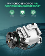 A/C Compressor and Clutch for Ford Five Hundred (2006–2007) CO 10851AC
