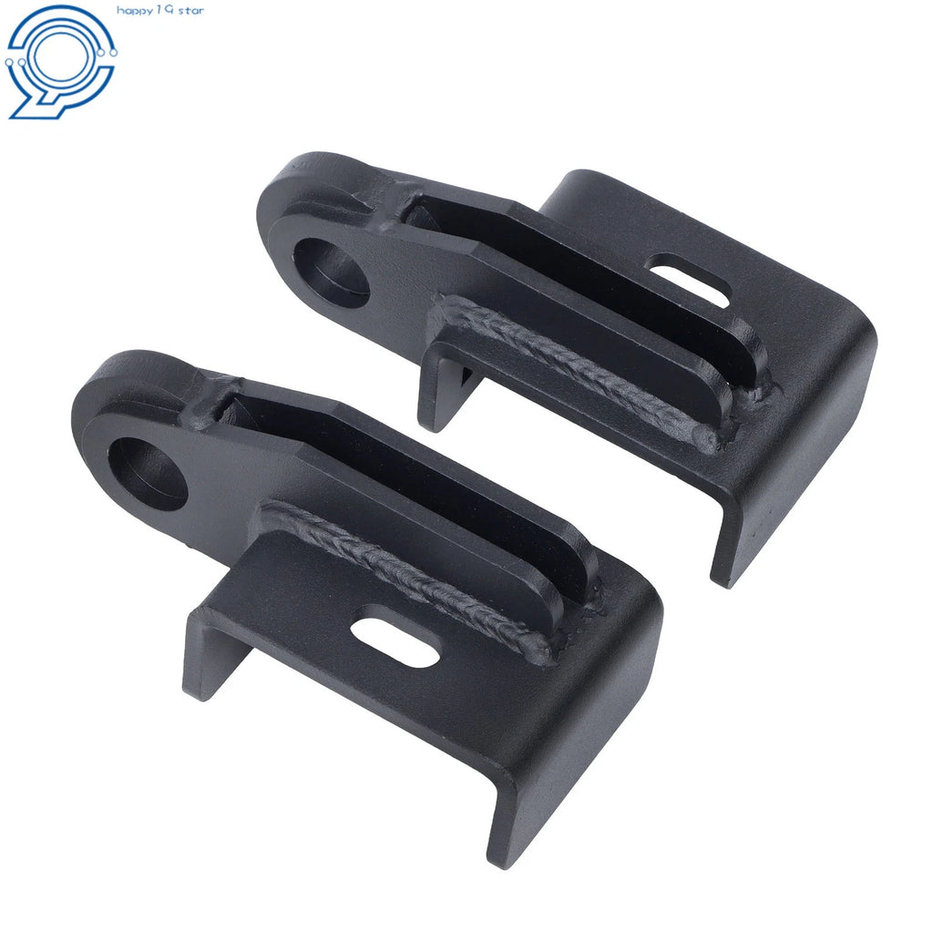 2X Black Front Tow Hook Brackets for Toyota Tacoma (2009-2023)