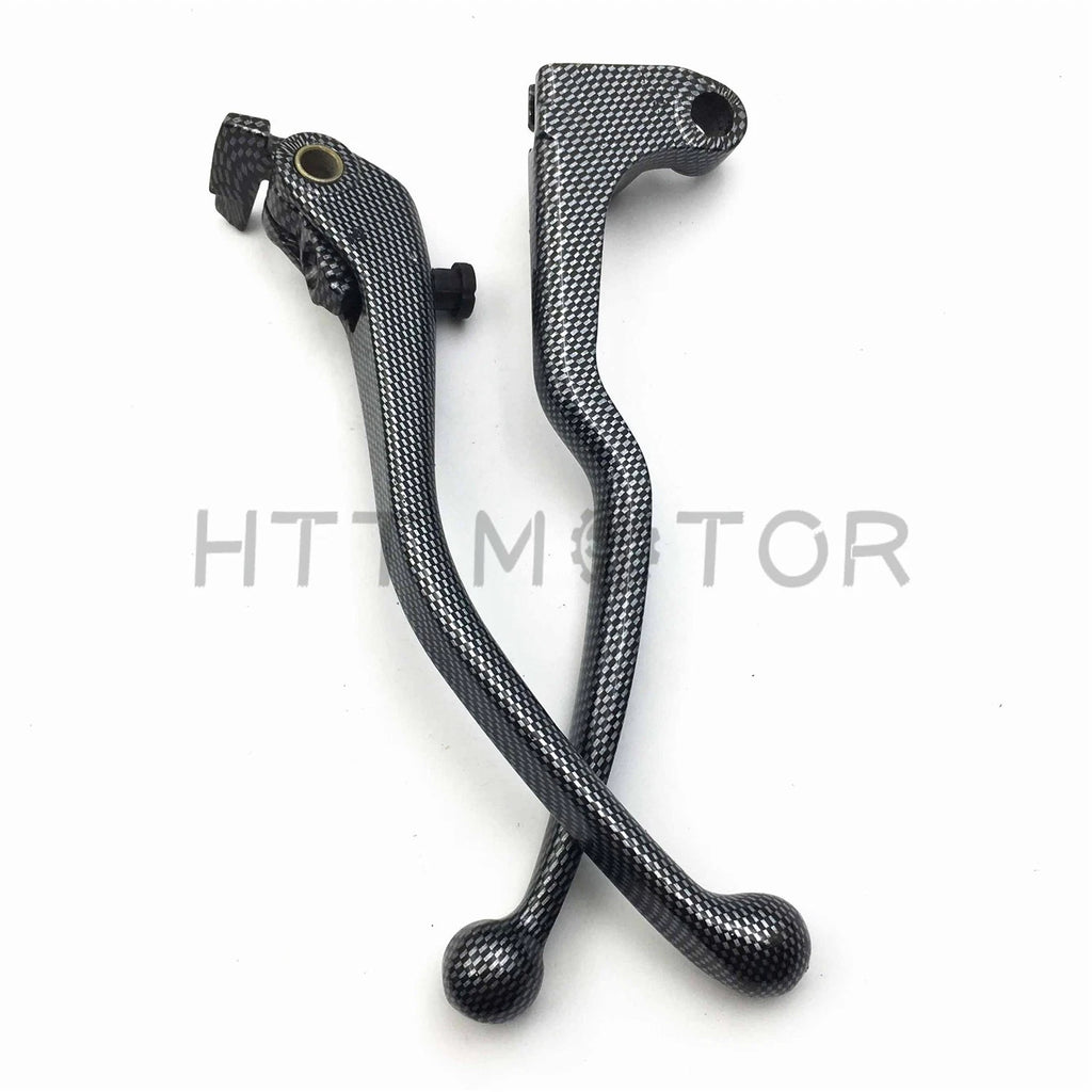 Set of 2 Brake Clutch Hand Levers Carbon Style for Yamaha YZF-R1 YZF-R6 (2004–2012)
