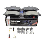 Set of 4 Bosch QuietCast Front Ceramic Brake Pads & Sensor for MB W204 (2009–2016)