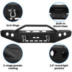 Off-Road Steel Front Bumper with Winch Plate & D-Rings for Toyota Tundra (2014–2021)