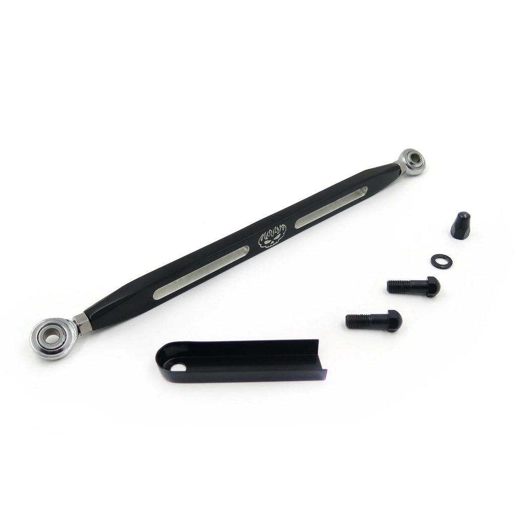 Black Slotted Flame Billet Shift Linkage for Harley Touring Road King (2014–2023)