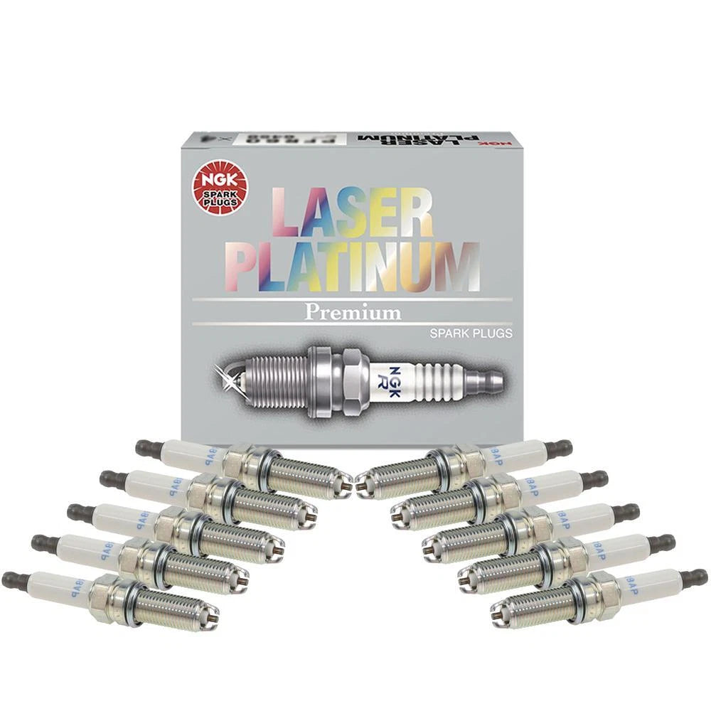 Set of 10 NGK Laser Platinum Spark Plugs for BMW E60 E63 E64 E90 E92 E93 M3 M5 M6