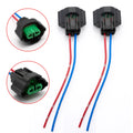 2-Pack Wire Pigtail Female H11 H8 Harness for Fog Light Plug Play (—)