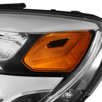 Left Side Chrome/Amber Projector Headlight for Chevy Equinox (2016–2017)
