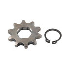 10T Front Sprocket for ATV Pit Bike 110cc 125cc 140cc (Black, 20mm)