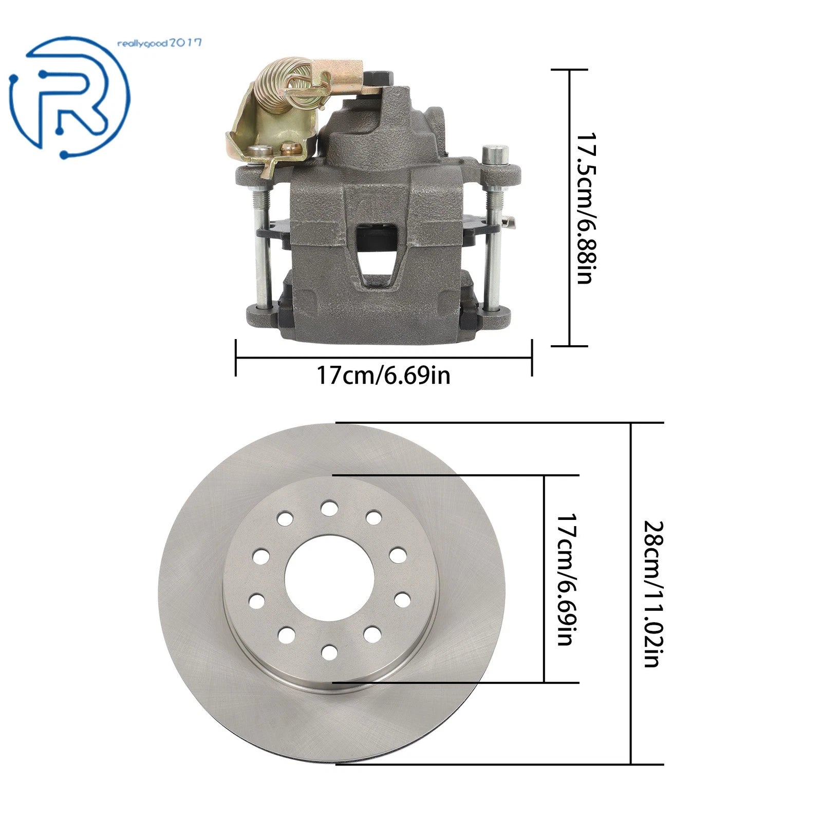 Rear Disc Brake Kit for Ford 9 Inch Rearend (Year Range Not Specified)