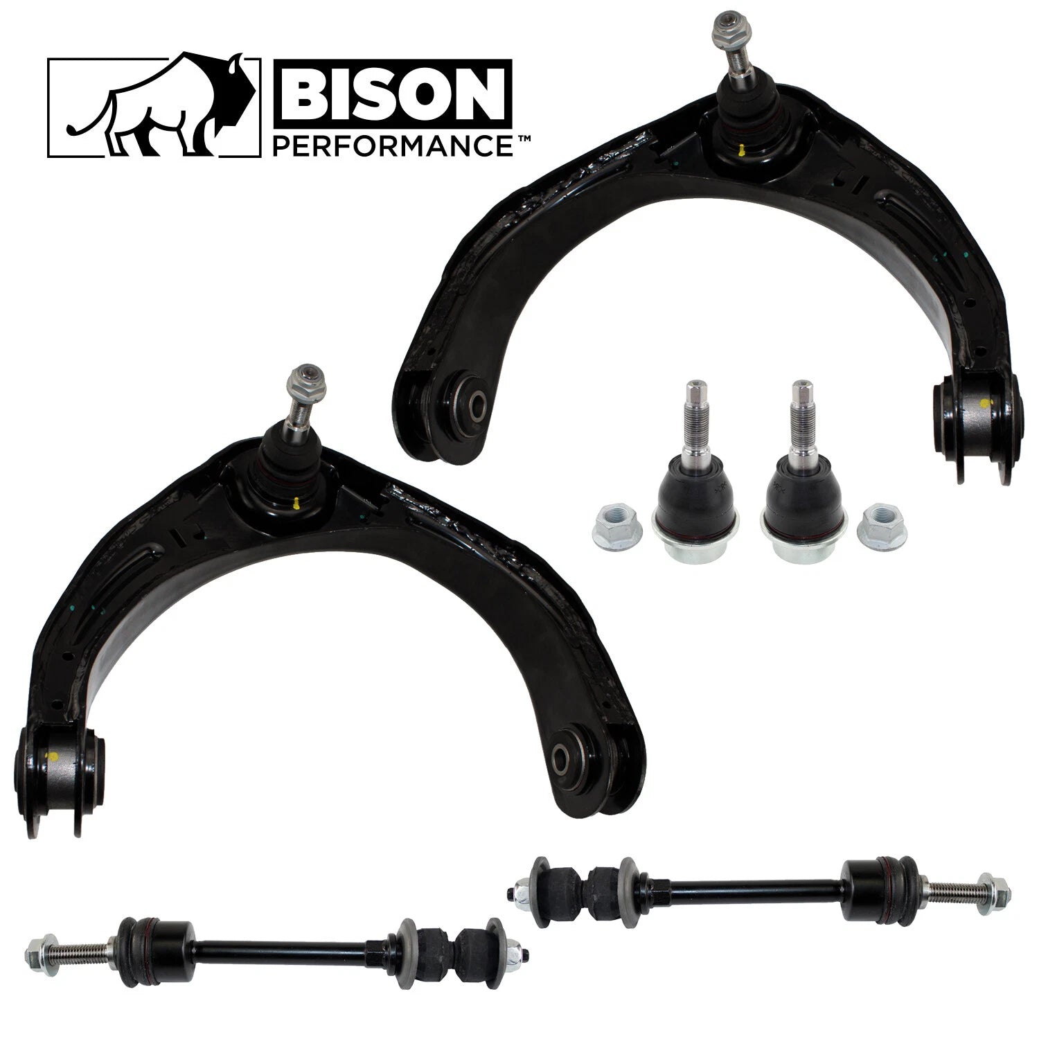 6pc Front Upper Control Arm Sway Bar Ball Joint Kit for Dodge