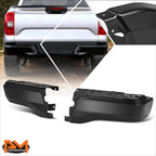 Steel Rear Bumper End Caps for Ford Ranger (2019–2023) - Black