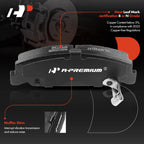 Set of 4 Front Side Ceramic Brake Pads for Honda Civic Accord
