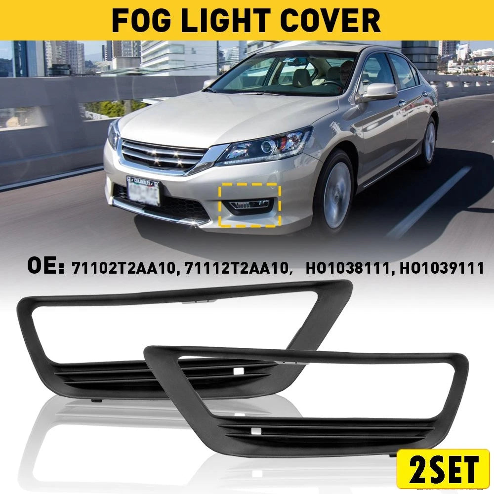 Set of 4 Fog Light Cover Trim Bezel for Honda Accord (2013–2015) 71112T2AA10