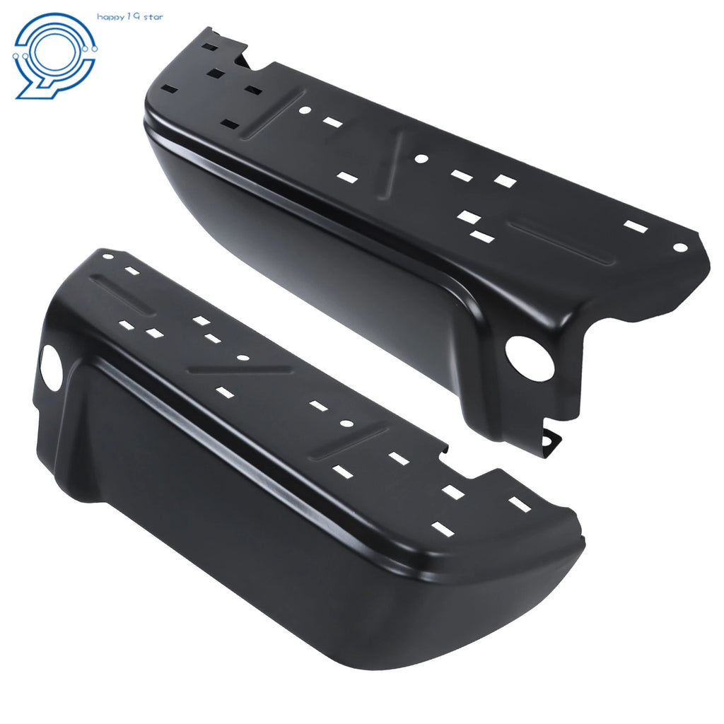 Set of 2 Black Rear Step Bumpers for Ford F250 F350 (2008–2016)