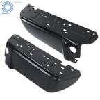 Set of 2 Black Rear Step Bumpers for Ford F250 F350 (2008–2016)