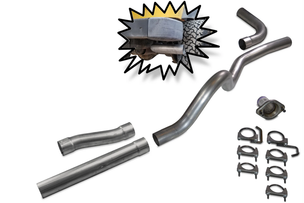 2.5" Aluminized Exhaust Kit for Jeep Wrangler TJ (2001–2006)