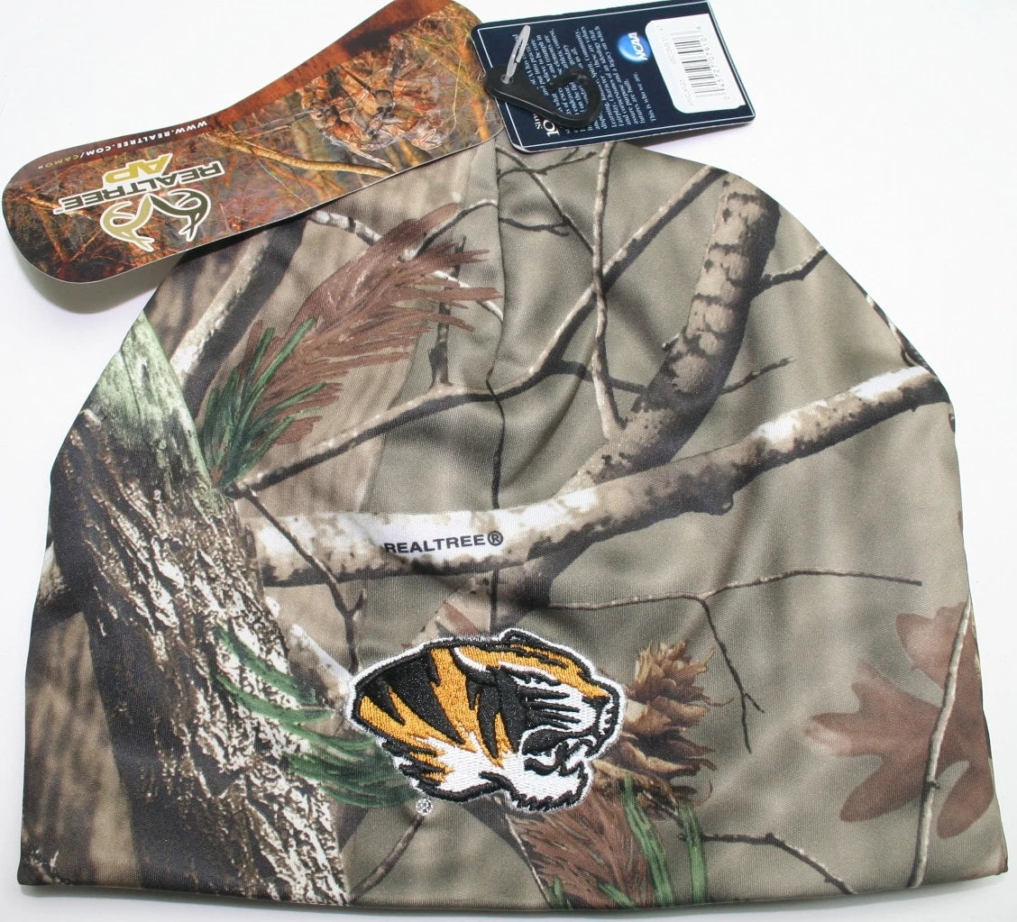 Real Tree Camo Beanie Hat for Mizzou Tigers (Missouri)