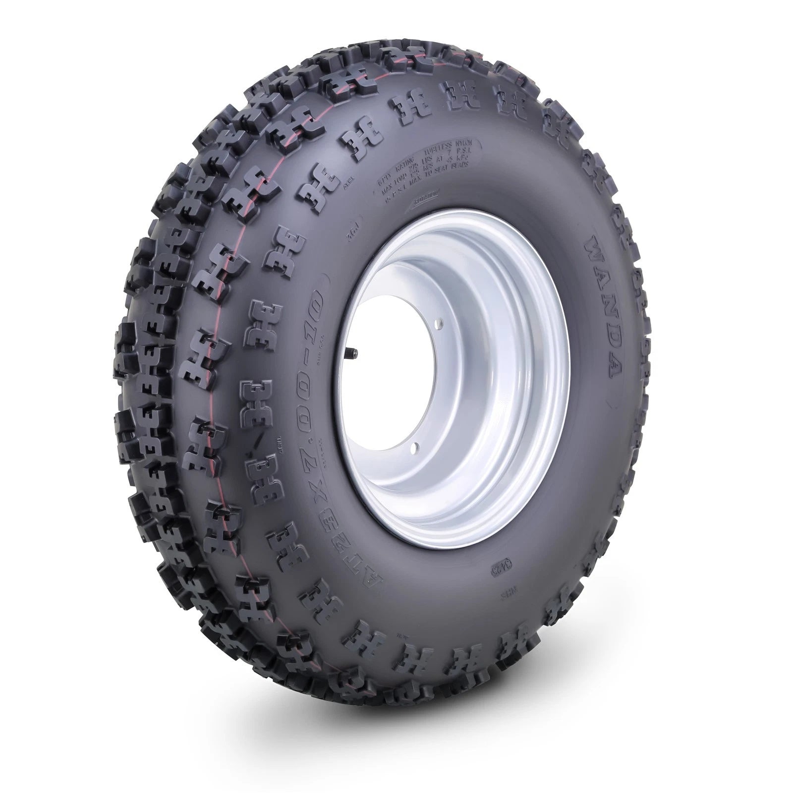 WANDA ATV Tire Assembly 23X7-10 with 4x156mm PCD for ATV (10063)